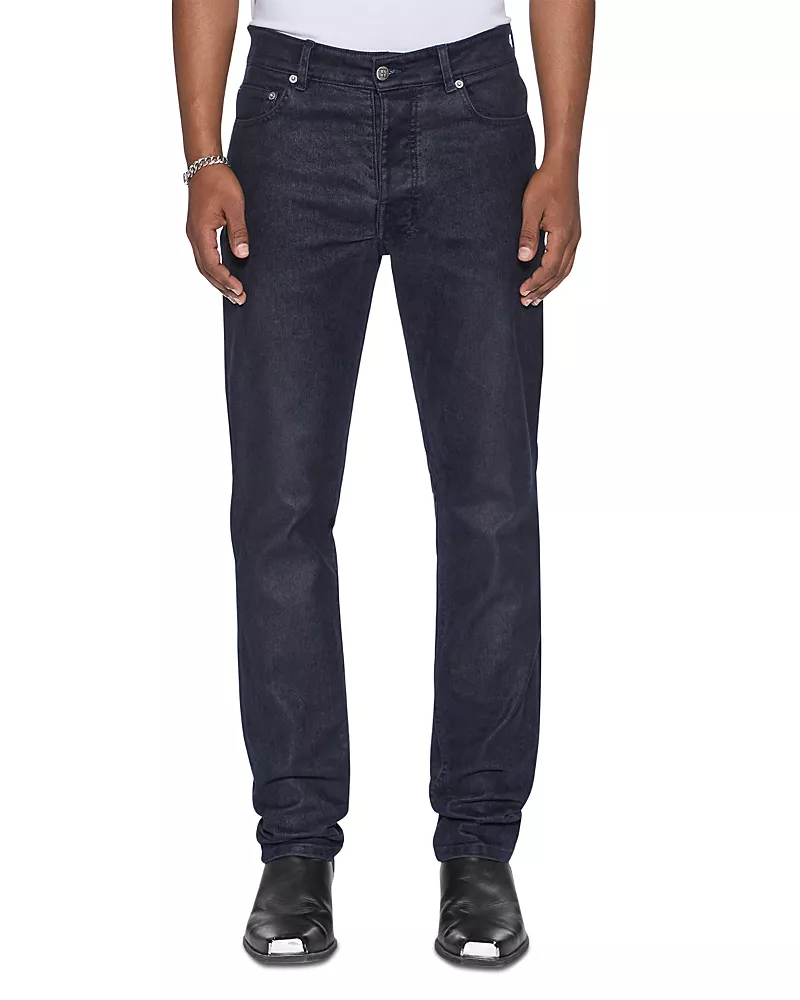Ksubi Chitch Petrified Flock Cotton Blend Slim Fit 32.5 Jeans in Navy