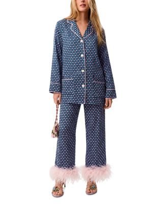 Iconic Feathered Party Pajama Set