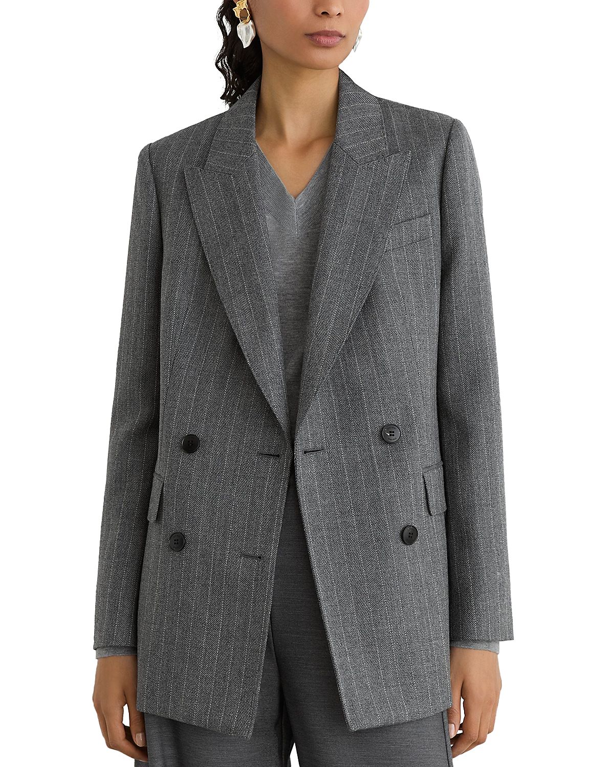 Reiss Astrid Wool Double Breasted Blazer