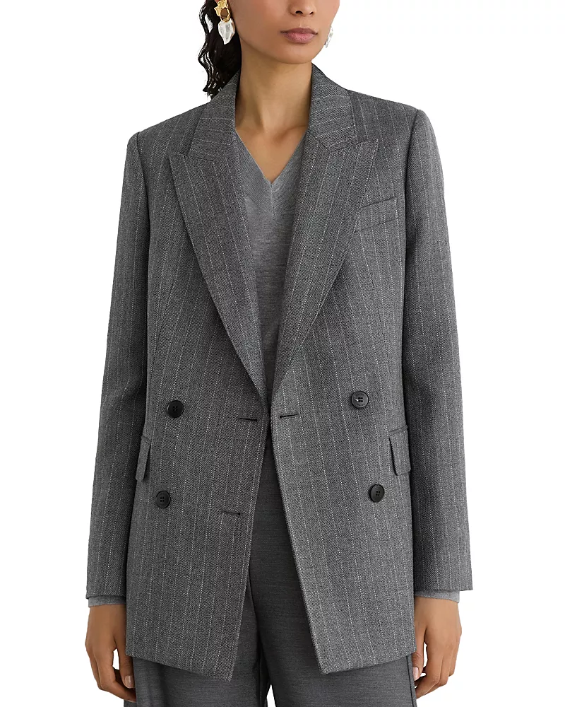 Reiss Astrid Wool Double Breasted Blazer