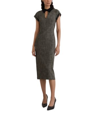 Ava Fitted Cap Sleeve Midi Dress