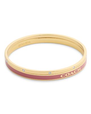 Signature Logo Enamel & Stone Duo Bangle Bracelet Boxed Set