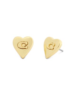 Heritage Signature Heart Stud Earrings