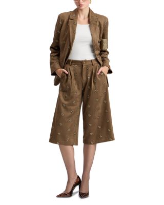 Single Breasted Hourglass Blazer & High Rise Wide Culotte Pants