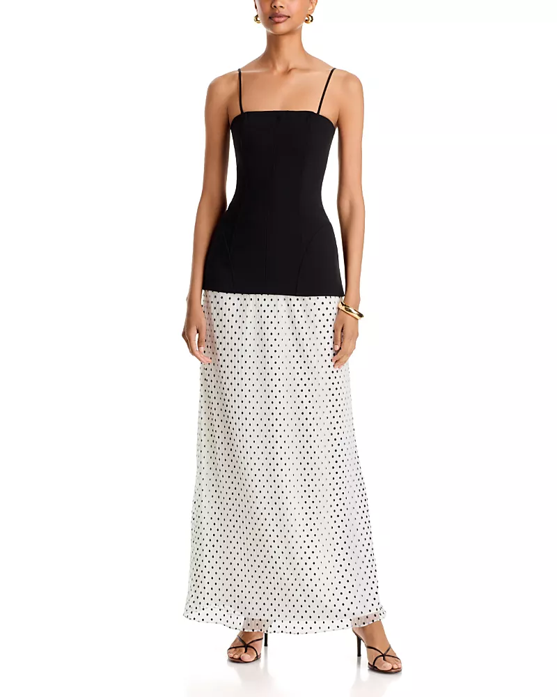 Black Halo Lunara Printed Maxi Dress