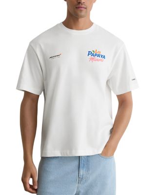 La Papaya Cotton Crewneck T-Shirt