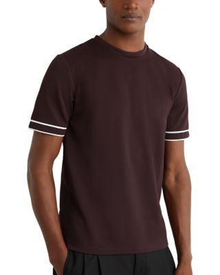 Oscar Textured Piped Tee