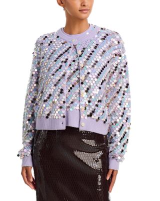 Thyso 2 Sequin Merino Wool & Cashmere Cardigan