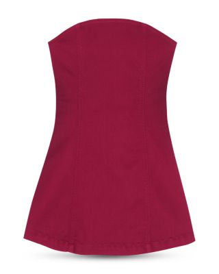 Girls' Bety Strapless Mini Denim Dress - Big Kid