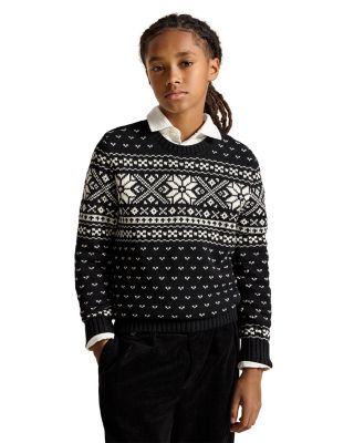 Boys' Snowflake Cotton Sweater - Little Kid, Big Kid
