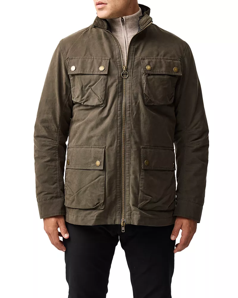 Rodd & Gunn Aberdeen Cotton Blend Zip Pocket Jacket