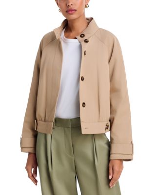Water Repellent Gabardine Trench Coat