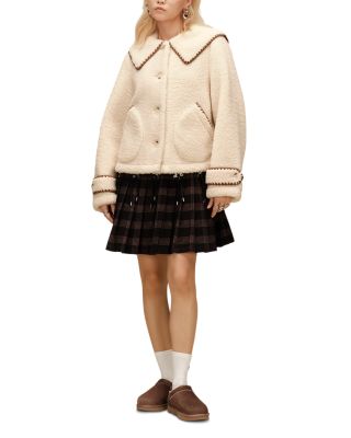 Nikia Fleece Collared Jacket