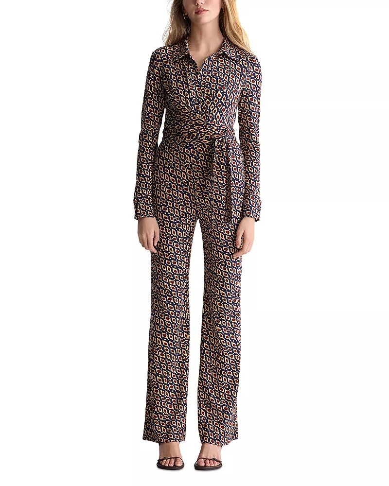 Diane von Furstenberg Michele Printed Jumpsuit