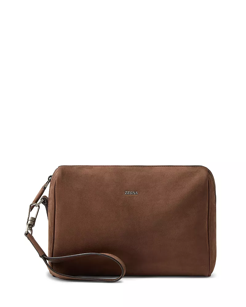 Zegna Secondskin Leather Pouch