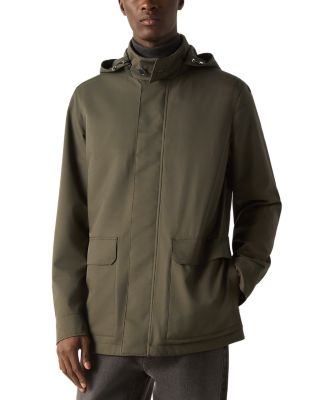 Microfiber Motorin Detachable Hood Car Coat