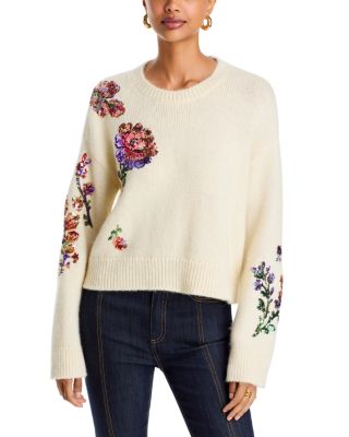 Esmerine Sequin Floral Sweater