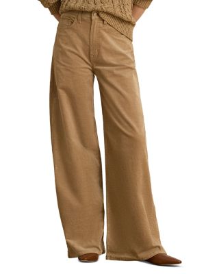High Rise Super Wide Leg Corduroy Pants