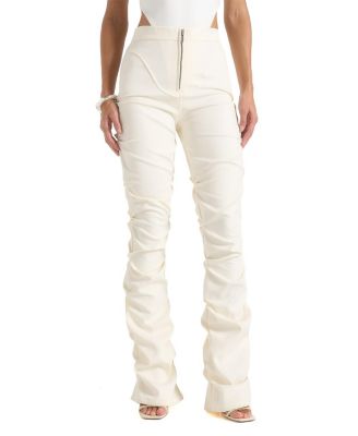 Caroline Tacked Twill Flare Trousers