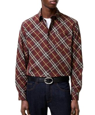  Classic Fit Check Cotton Shirt