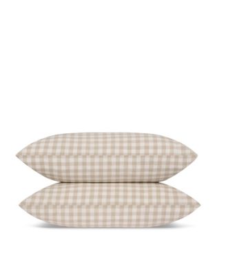 Pembroke Gingham Linen Blend Pillowcase Pair