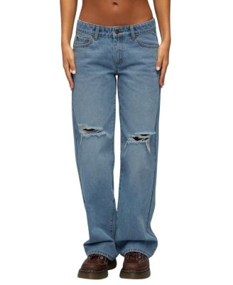  Juju Distressed Low Rise Baggy Jeans