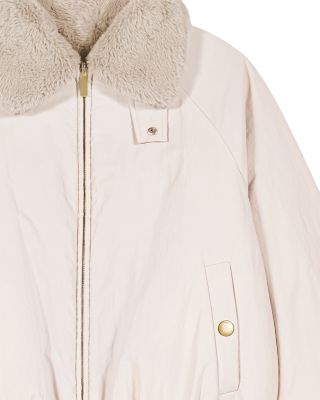 Reversible Faux Fur Puffer Jacket - thumbnail 8