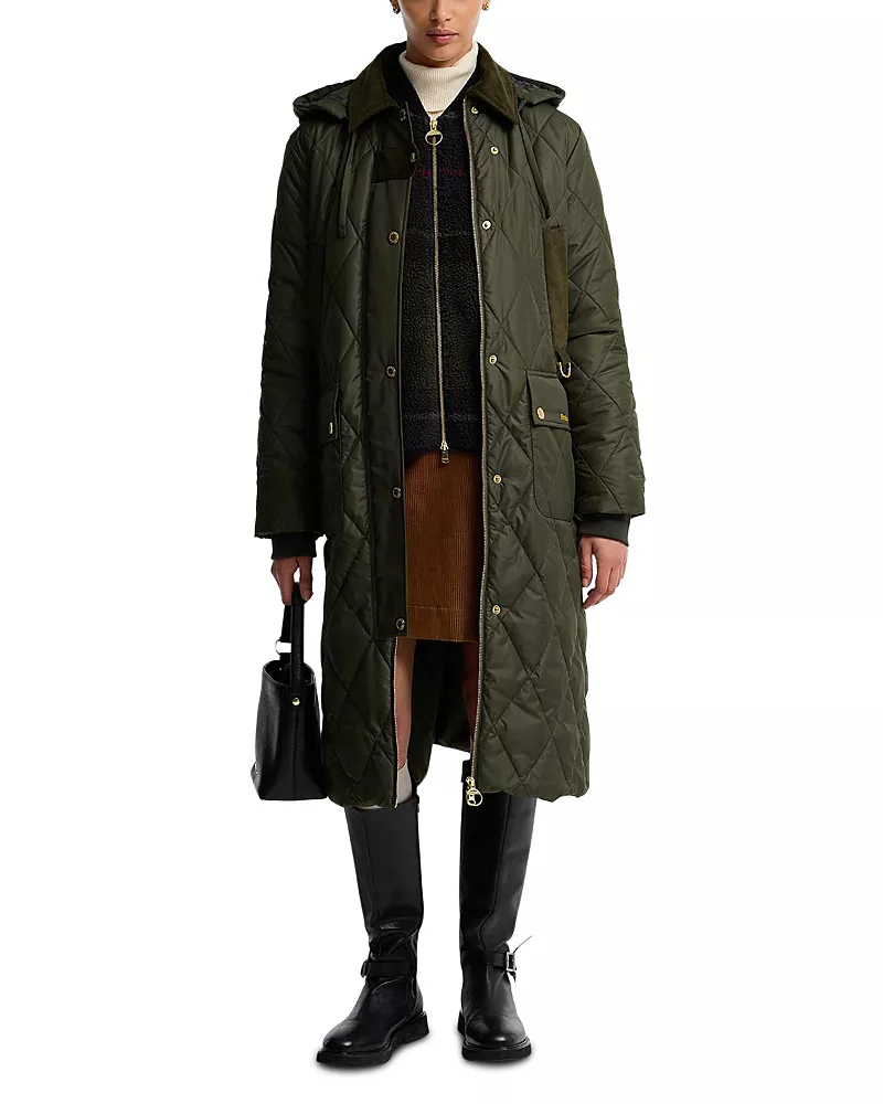 Barbour Rudson Quilted Hooded Coat
