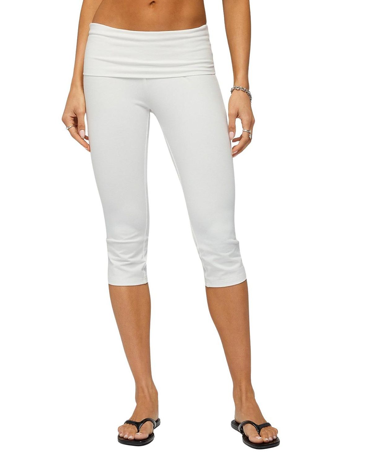 Edikted Rocio Foldover Capri Pants