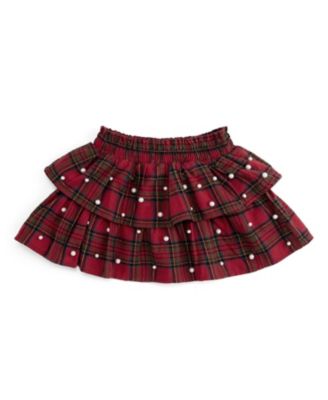 Girls' Christmas Tartan Pearl Skirt - Baby, Little Kid, Big Kid