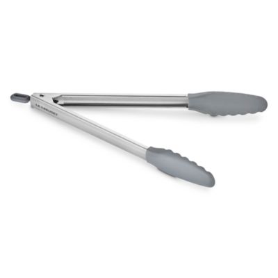 Signature Stainless Steel Tongs with Silicone, 13"