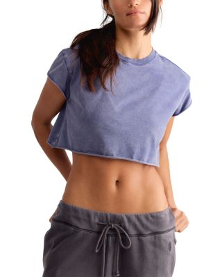 Hot Shot Stretch Cotton Cropped Tee