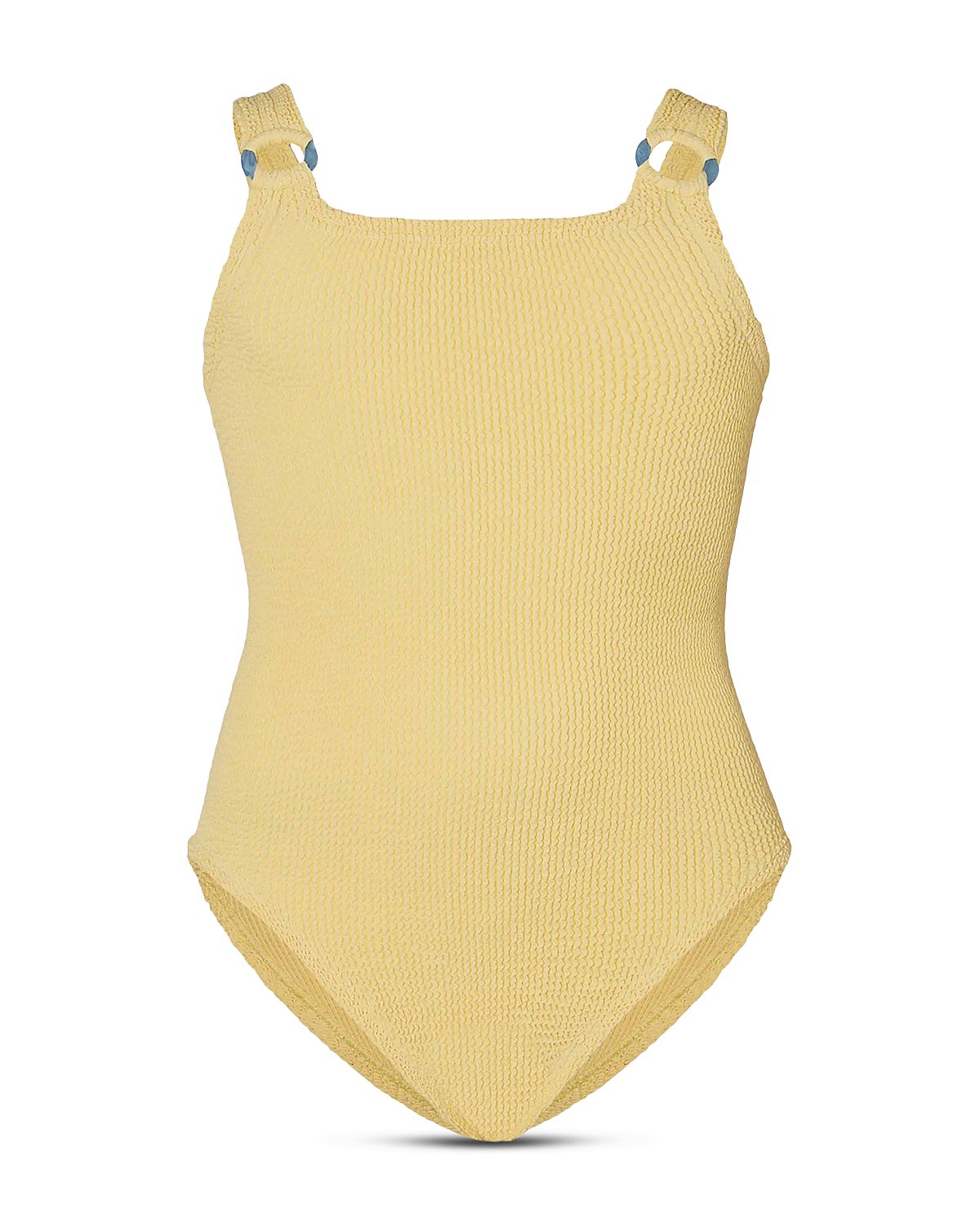 Hunza G Girls' Domino Crinkle One Piece Swimsuit - Little Kid
