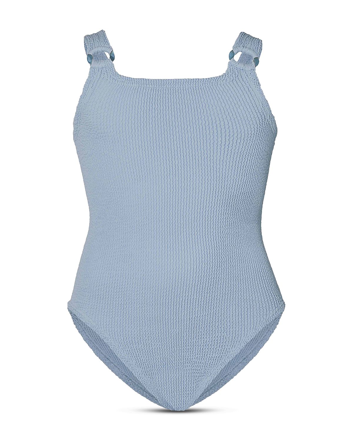 Hunza G Girls' Domino Crinkle One Piece Swimsuit - Little Kid