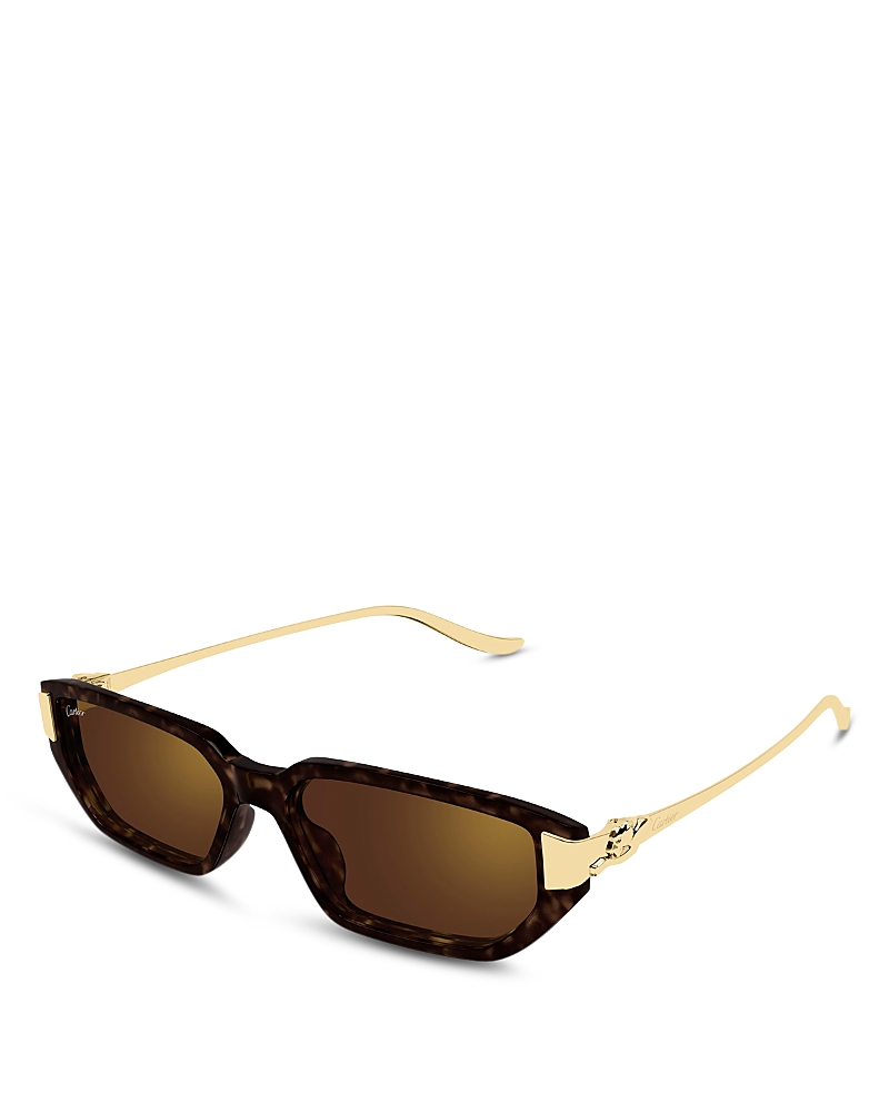 Cartier Rectangular Sunglasses, 54mm