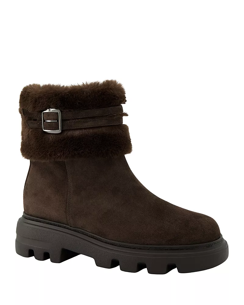 Paul Green Women's Frosty Leather Faux Fur Lined Boots