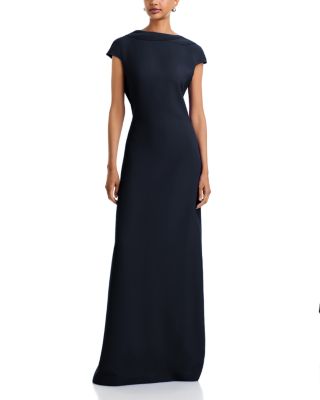 Fabiana Filippi Cowl Back Filo Diamante Cady Gown