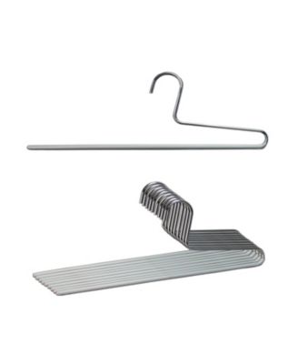 Single Rod Pant Hanger with Grip Coating, Model KH/1 , Set of 10