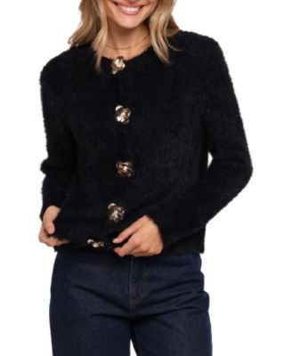  Donna Flower Button Cardigan