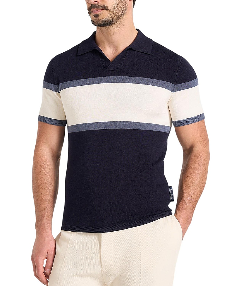 Maniere De Voir Enzo Colour Block Polo