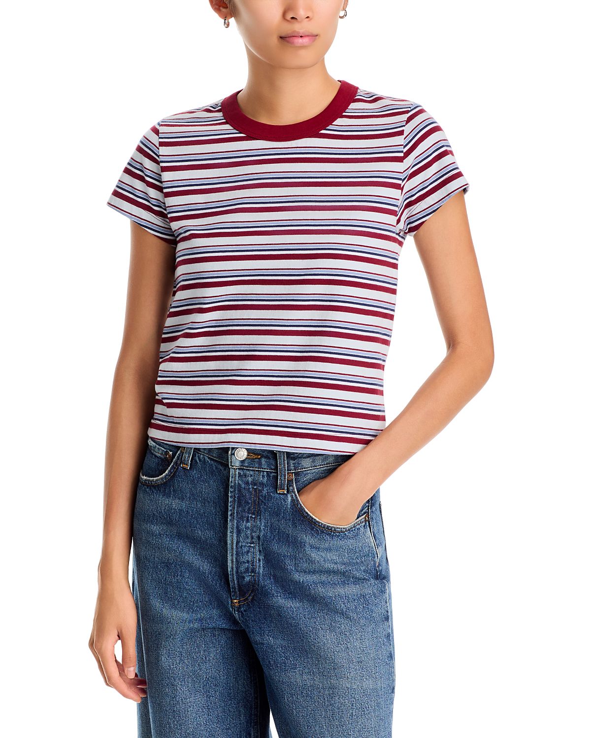 rag & bone Kelly Cotton Printed Perfect Tee