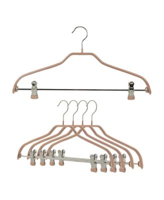  Silhouette Steel Grip Clothing Hanger, Model 40FK, Set of 5