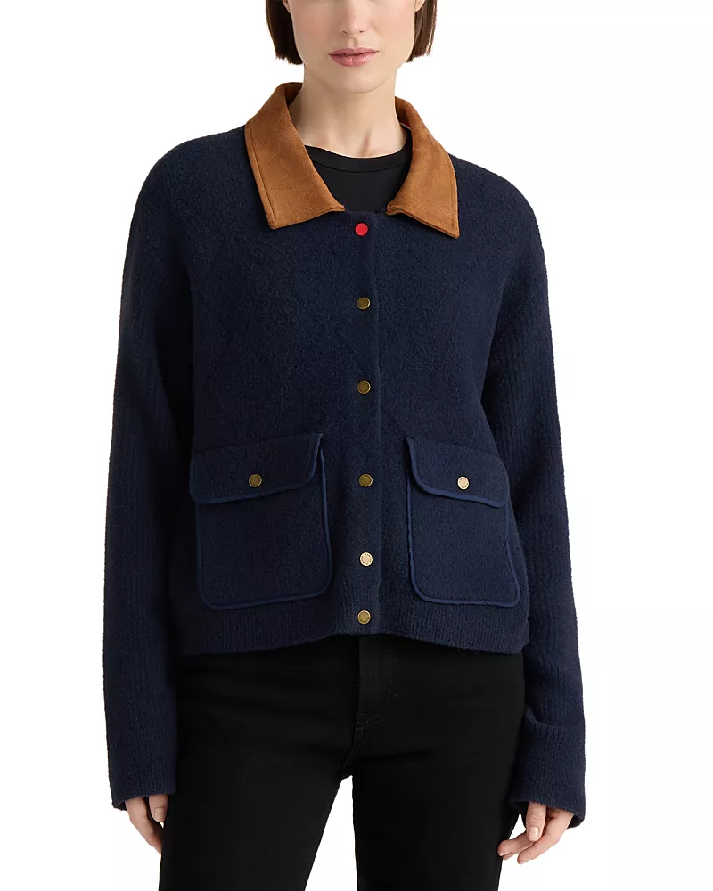 Hunter Quilted Stitch Sweater Jacket