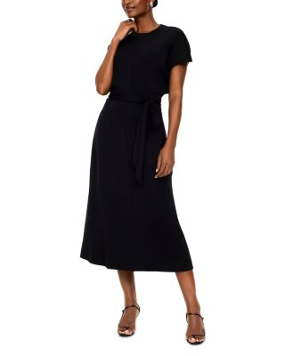 AirEssentials Draped Tie-Waist Maxi Dress