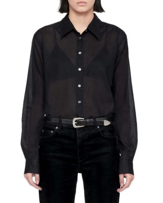 Simone Sheer Cotton Blouse
