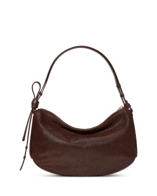 Loop Dot Suede Shoulder Bag
