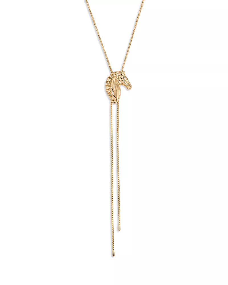 Ettika Stallion Bolo Lariat Necklace, 34