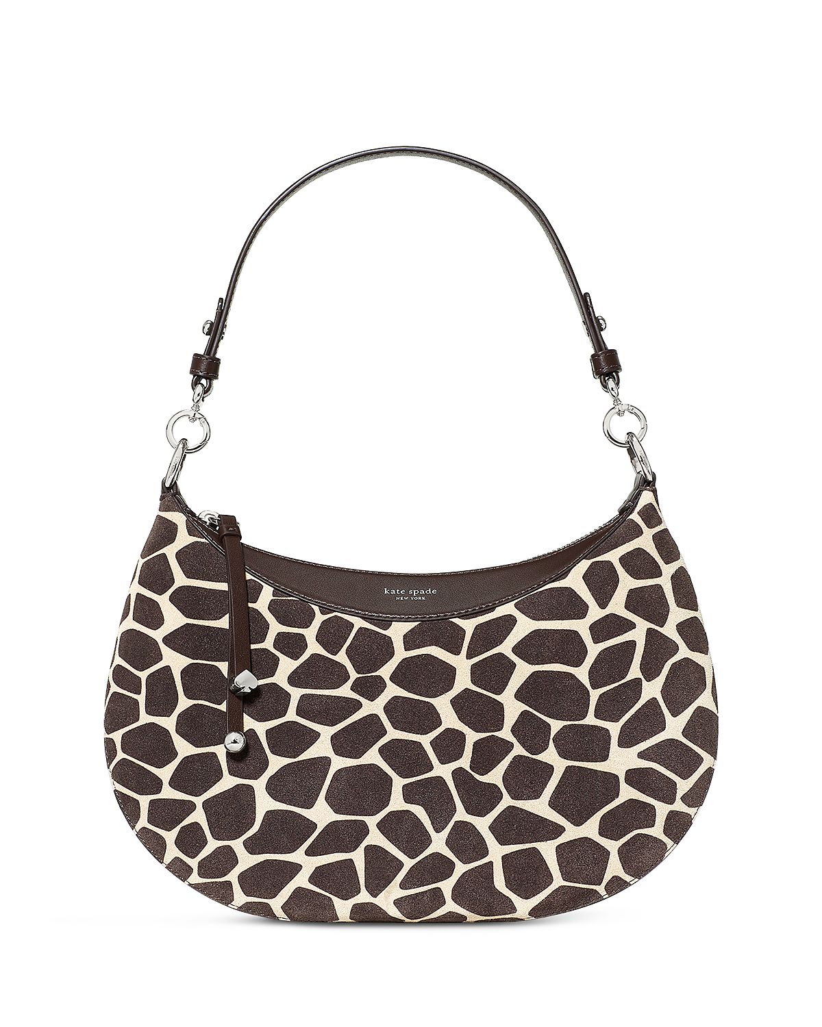 kate spade new york Liv Giraffe Print Suede Shoulder Bag