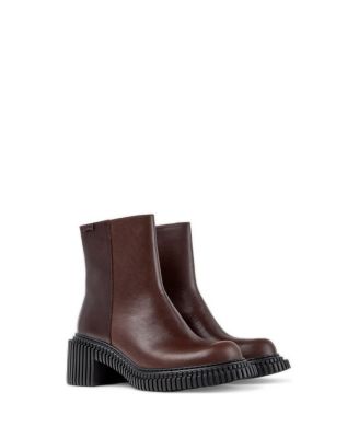  Women's Pix London Leather Zip Up Boot