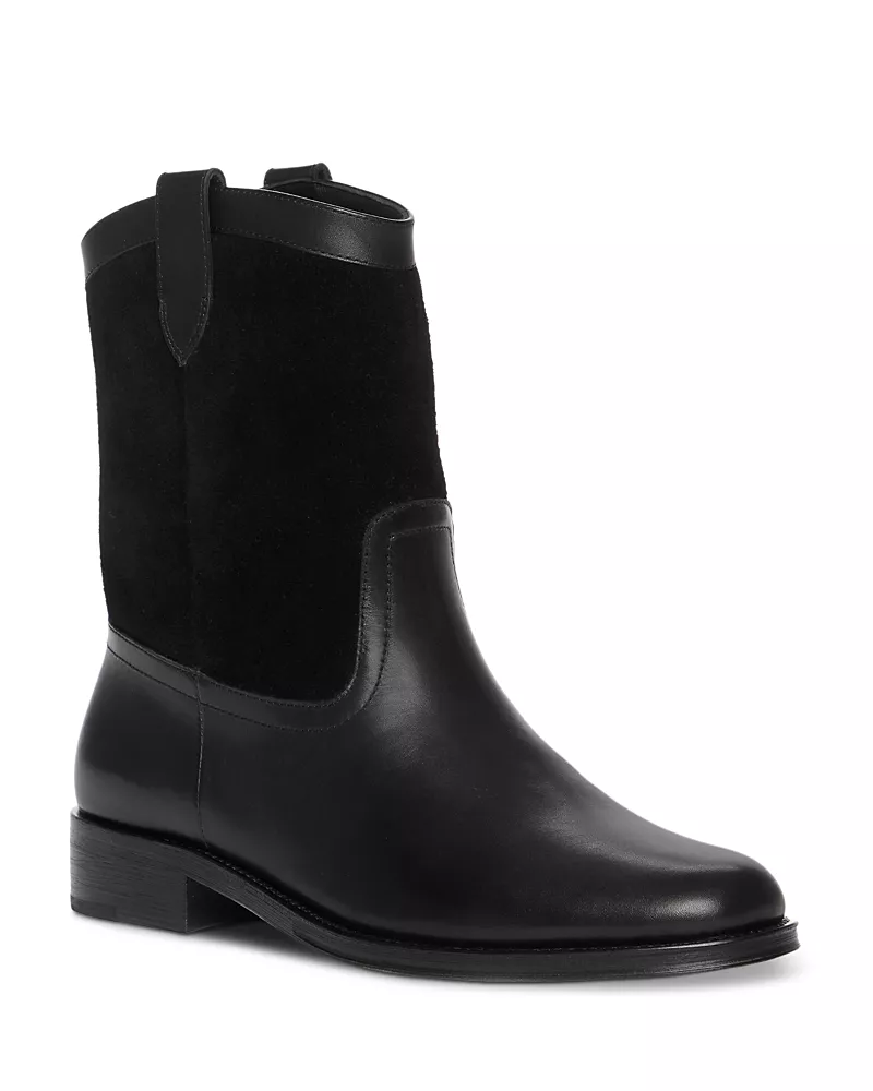 Paige Women's Rye Suede & Leather Mid Calf Boots